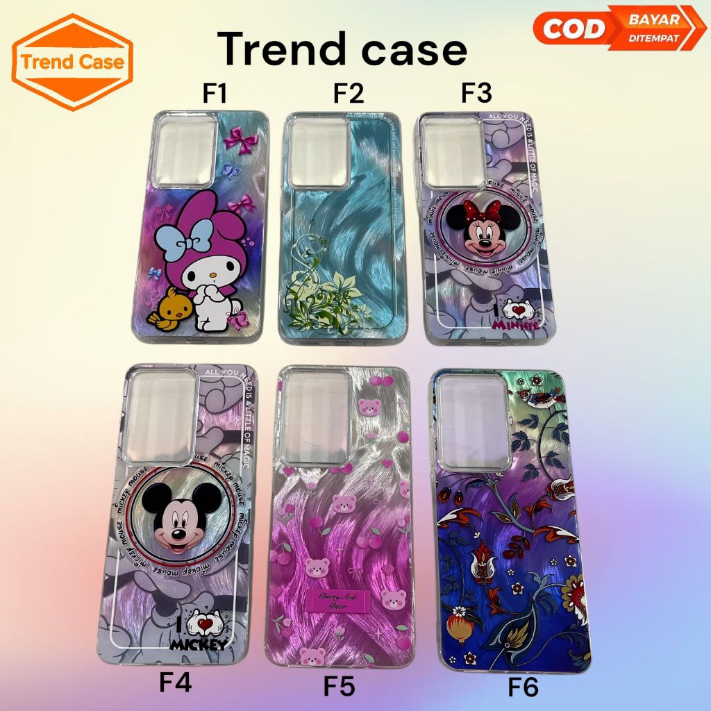 Case BULU HP REALME C75/C75X Feather Hologram / Bulu Polos / Bulu Gambar / Soft Case / Case Karakter