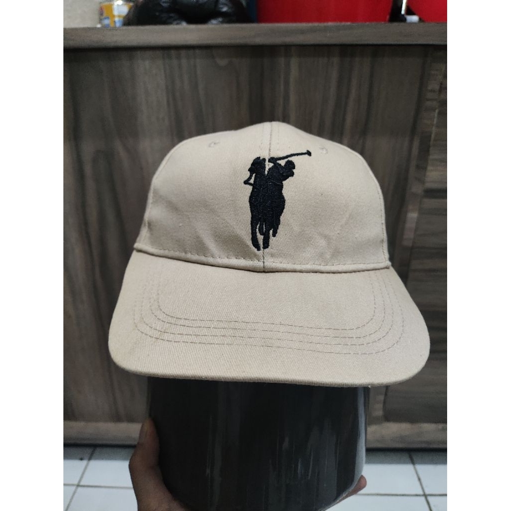 polo sport topi logo besar