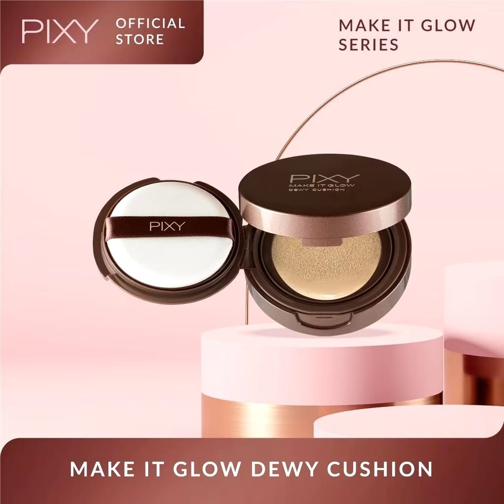 PIXY Pixy Make It Glow Dewy Cushion SPF 23 PA++ - Make It Glow Dewy Cushion SPF 23 PA++ - Pixy Dewy 