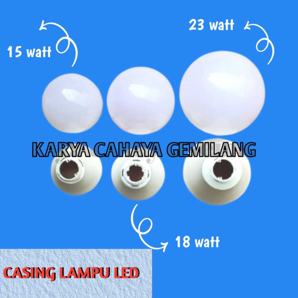 CASING LAMPU LED 15,18,23 WATT