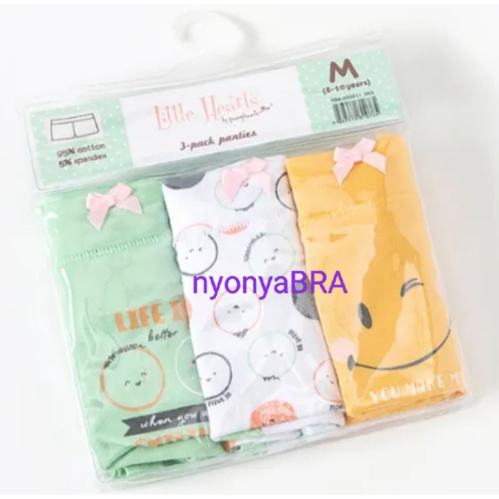 Young hearts by little hearts panty pack anak isi 3 pcs S,M,L, Y04-811