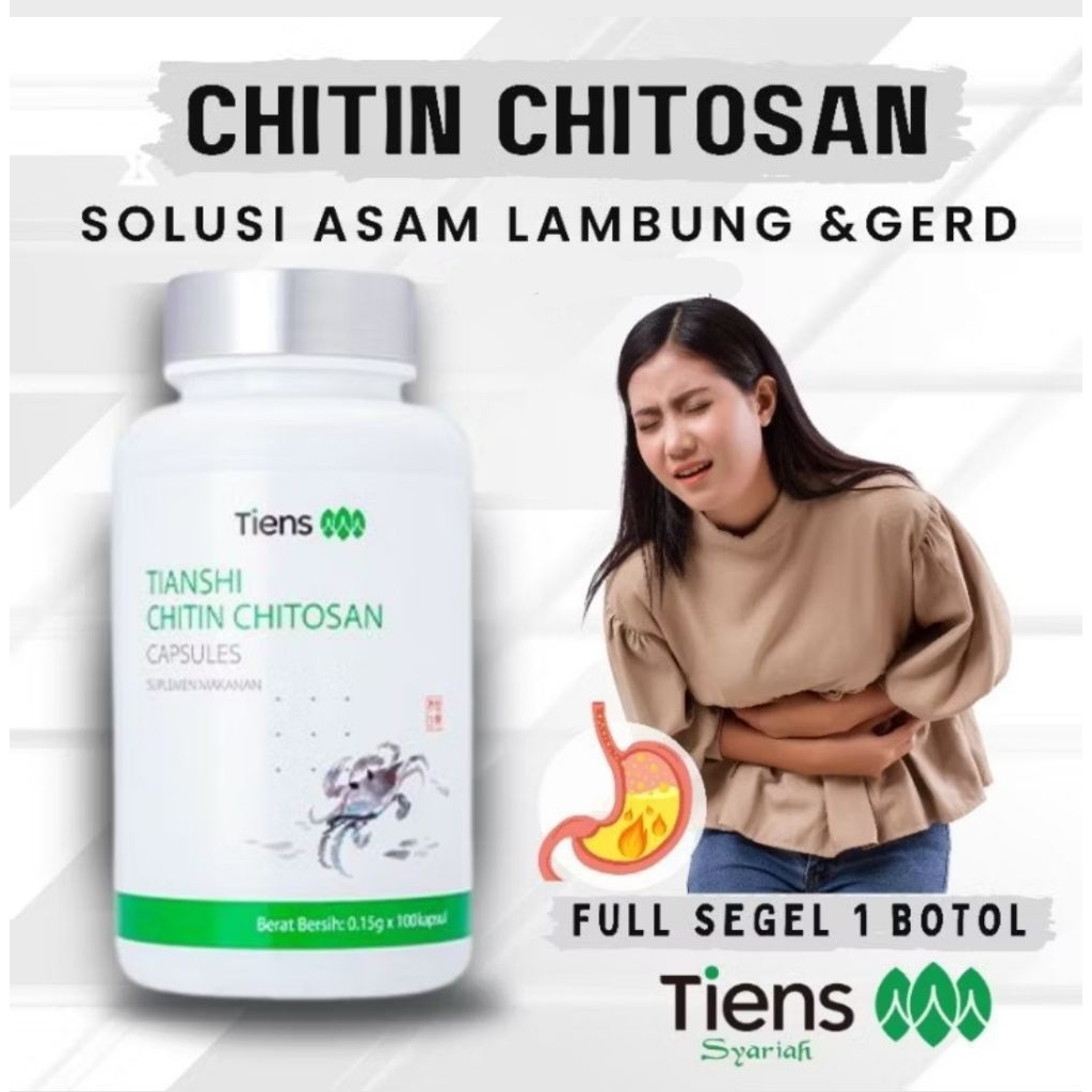 Obat Asam Lambung Kronis Maag Asam Lambung Tiens Chitin Chitosan Asam Lambung Obat Herbal Maag