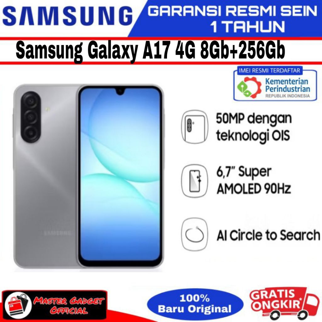 hp samsung A17 4g Lte 8gb 128gb 8gb 256gb BARU & SEGEL Garansi Resmi SEIN 1 tahun
