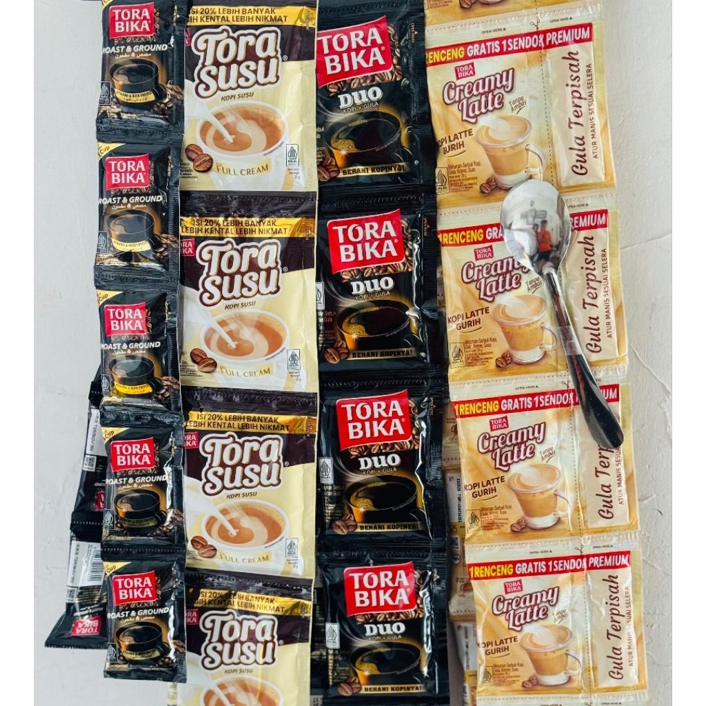 TORABIKA ROAST & GROUND / TORA SUSU / TORABIKA DUO / TORABIKA CREAMY LATTE FREE SENDOK