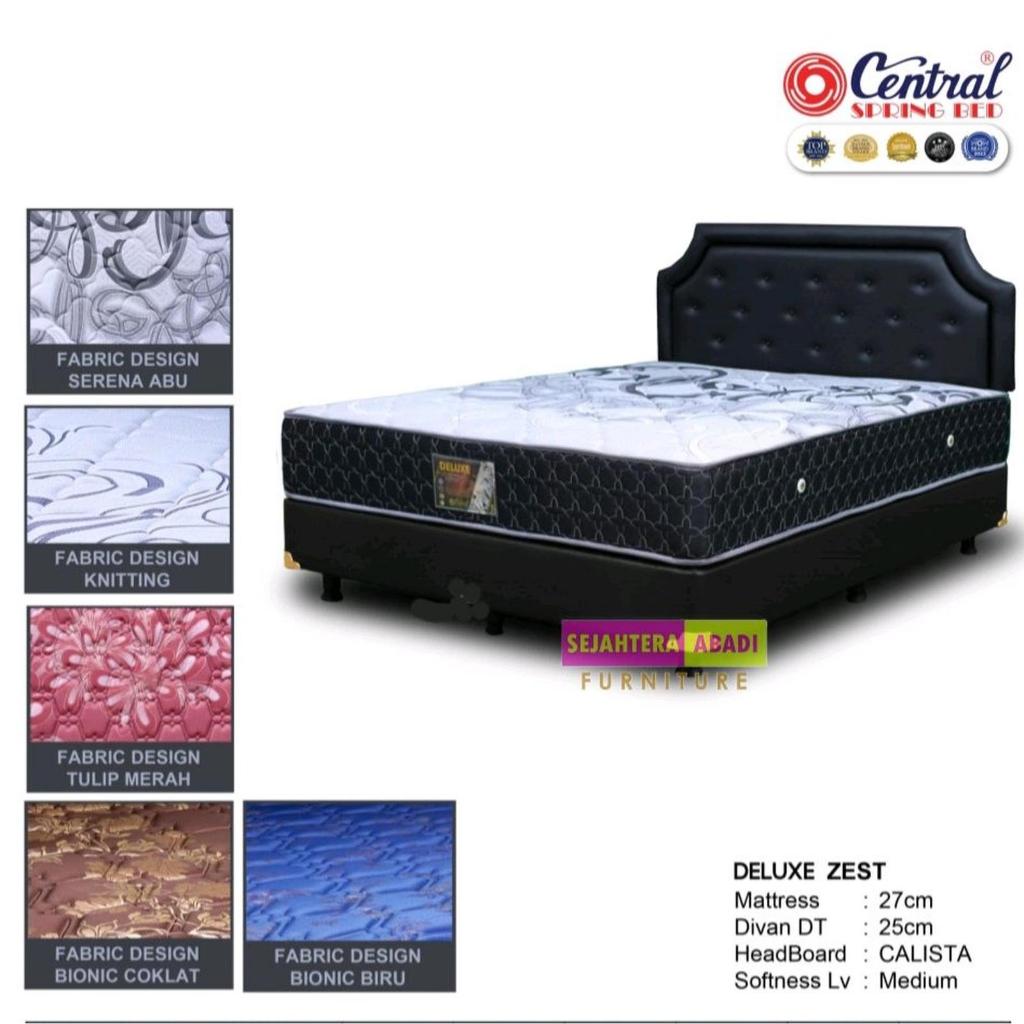 Central Springbed matras kasur deluxe zest standard FREE bantal guling [ Matras & Full Set ] bonnel 
