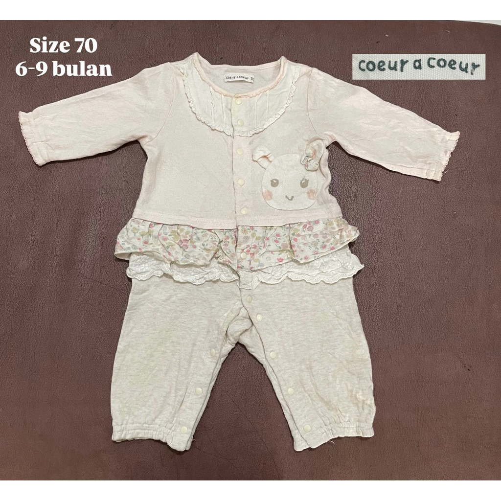 Sleepsuit Bayi Perempuan Usia 6-9 Bulan