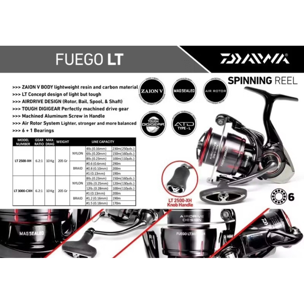 Reel Daiwa Fuego LT3000-CXH 2023