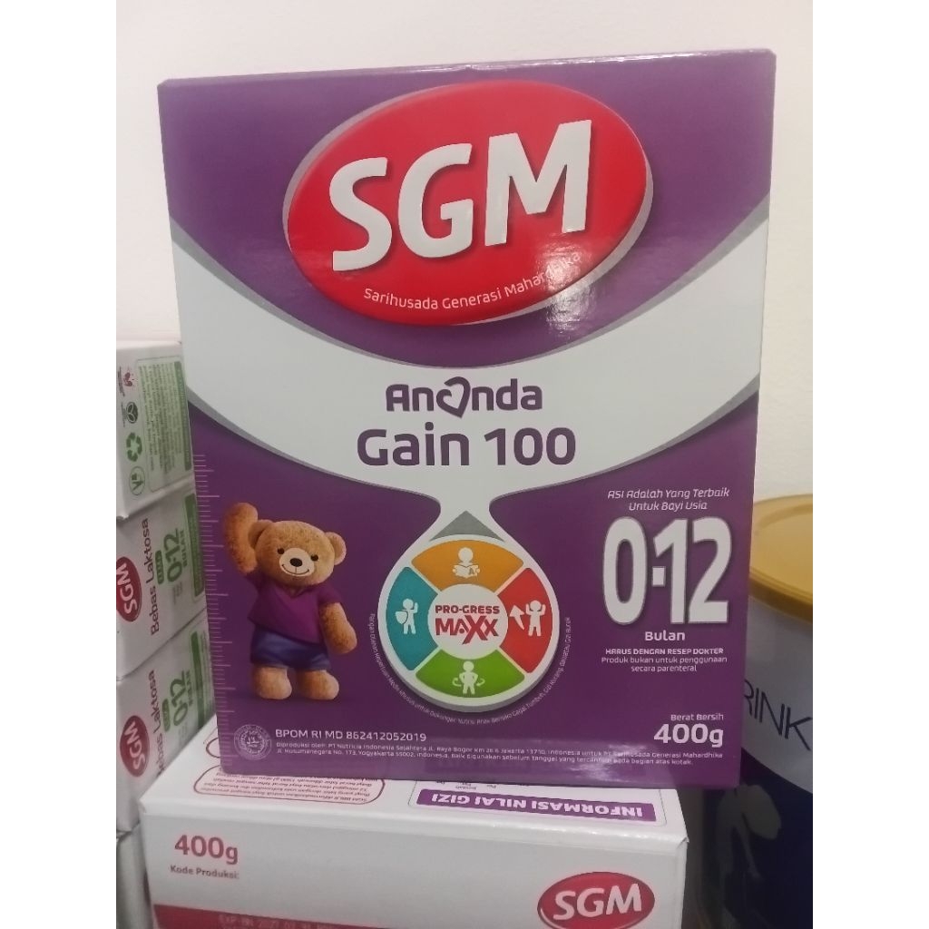 Sgm gain 0-12 bulan 400gr