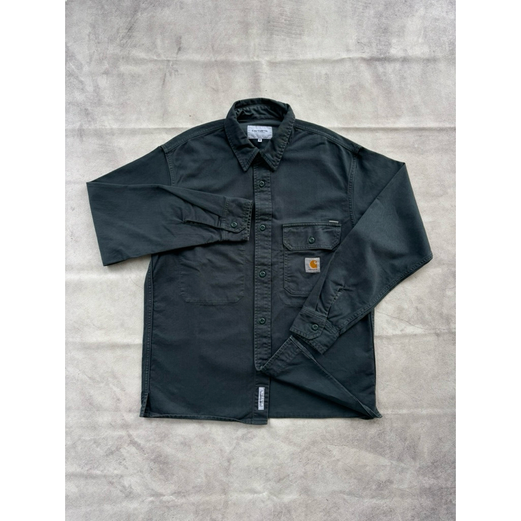 carhartt wip L/S reno shirt size M fit L second