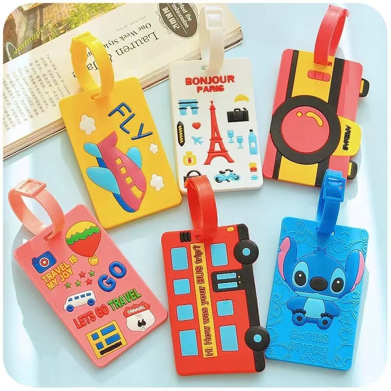 NEW  gantungan koper/luggage tag/name tag koper/name tag koper bahan plastik silicone