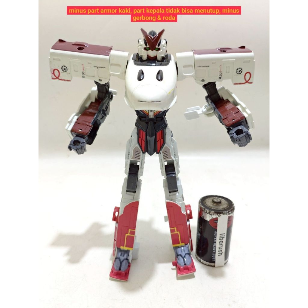 [Junk] incomplete tomy shinkalion dxs 800 sonic E6 Komachi shinkansen deformation robot transformer 