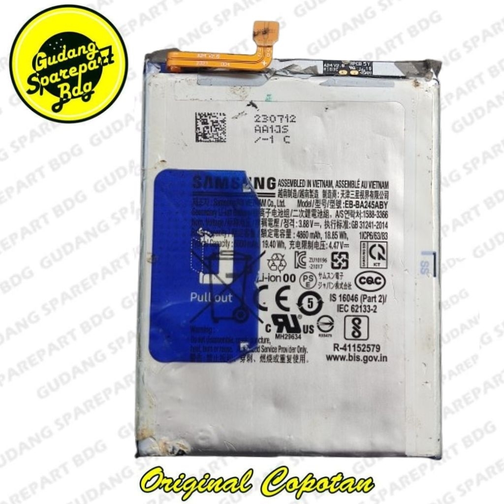 Baterai Samsung Galaxy A24 EB-BA245ABY Second Copotan