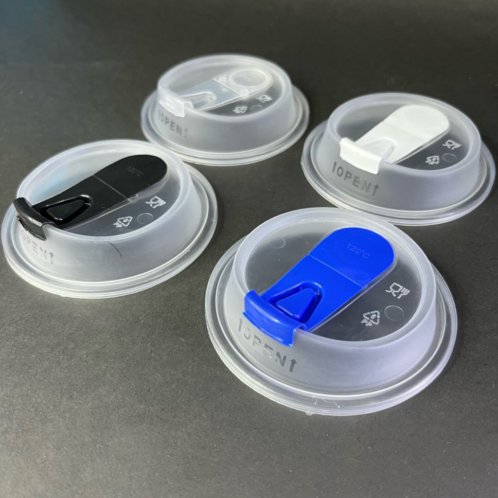 (25pcs) Flip Lid Bening/ transparant/ tutup flip bening/ tutup cup injection