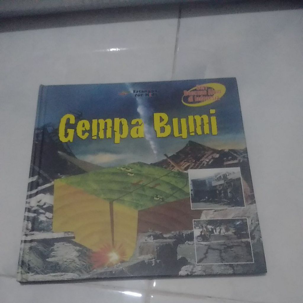 buku anak Erlangga for kids seri bencana alam Gempa Bumi
