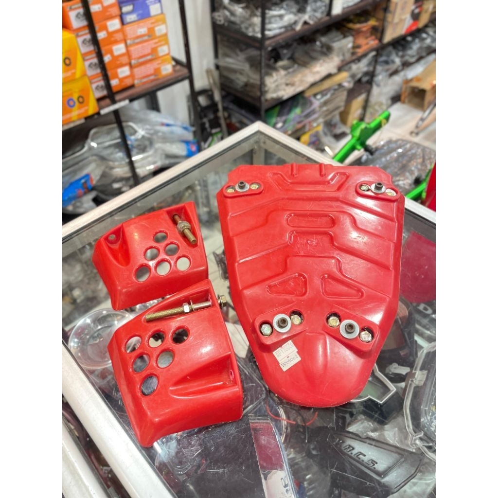 Engine Guard cover tutup mesin bawah KLX 150 S L Dtracker model gordon