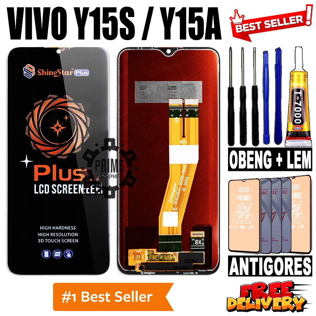 LCD TOUCHSCREEN VIVO Y15S / Y15A ORIGINAL SHINESTAR LCD VIVO Y15S / Y15A FULLSET