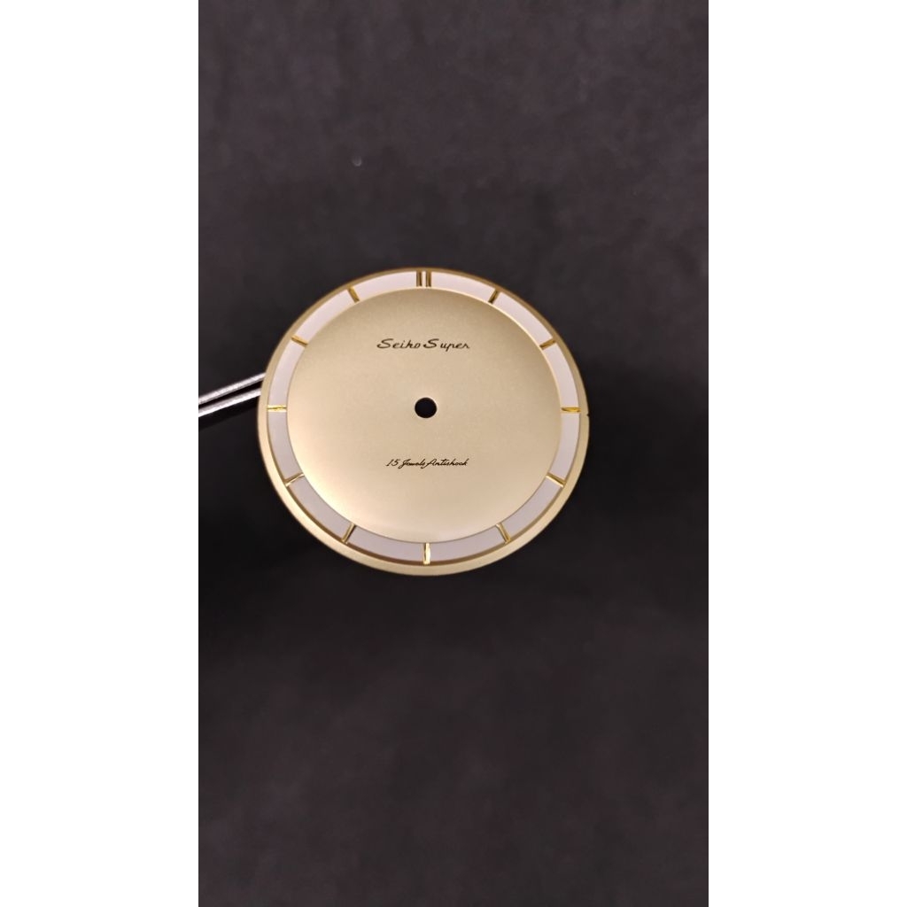 (NOS) Plat dial Seiko Super 31mm original