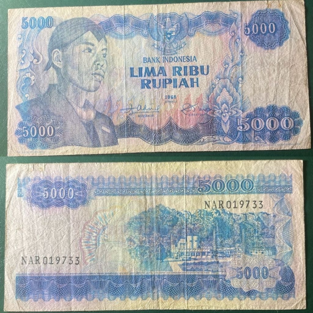 Uang Kuno 5000 Soedirman Seri Naro Ganjil