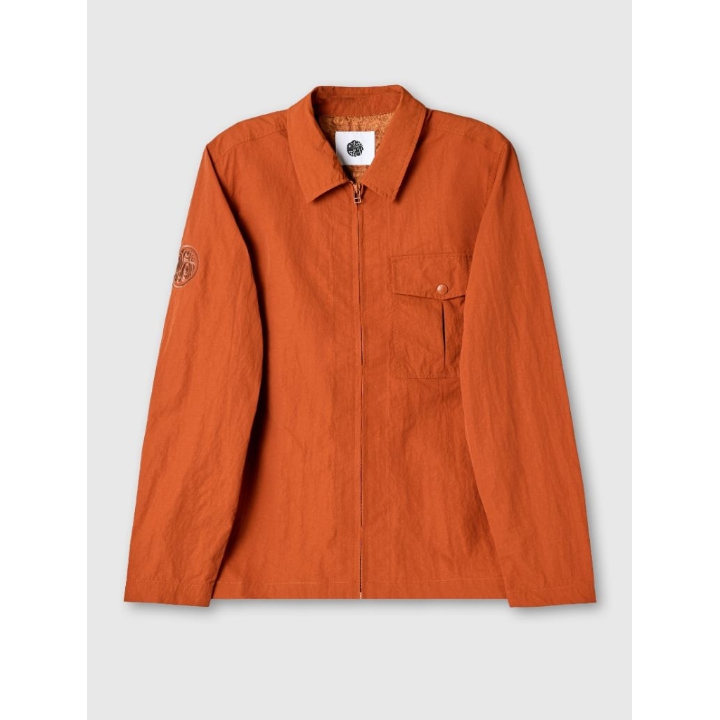 Pretty Green Ridley Overshirt Jacket Orange Original