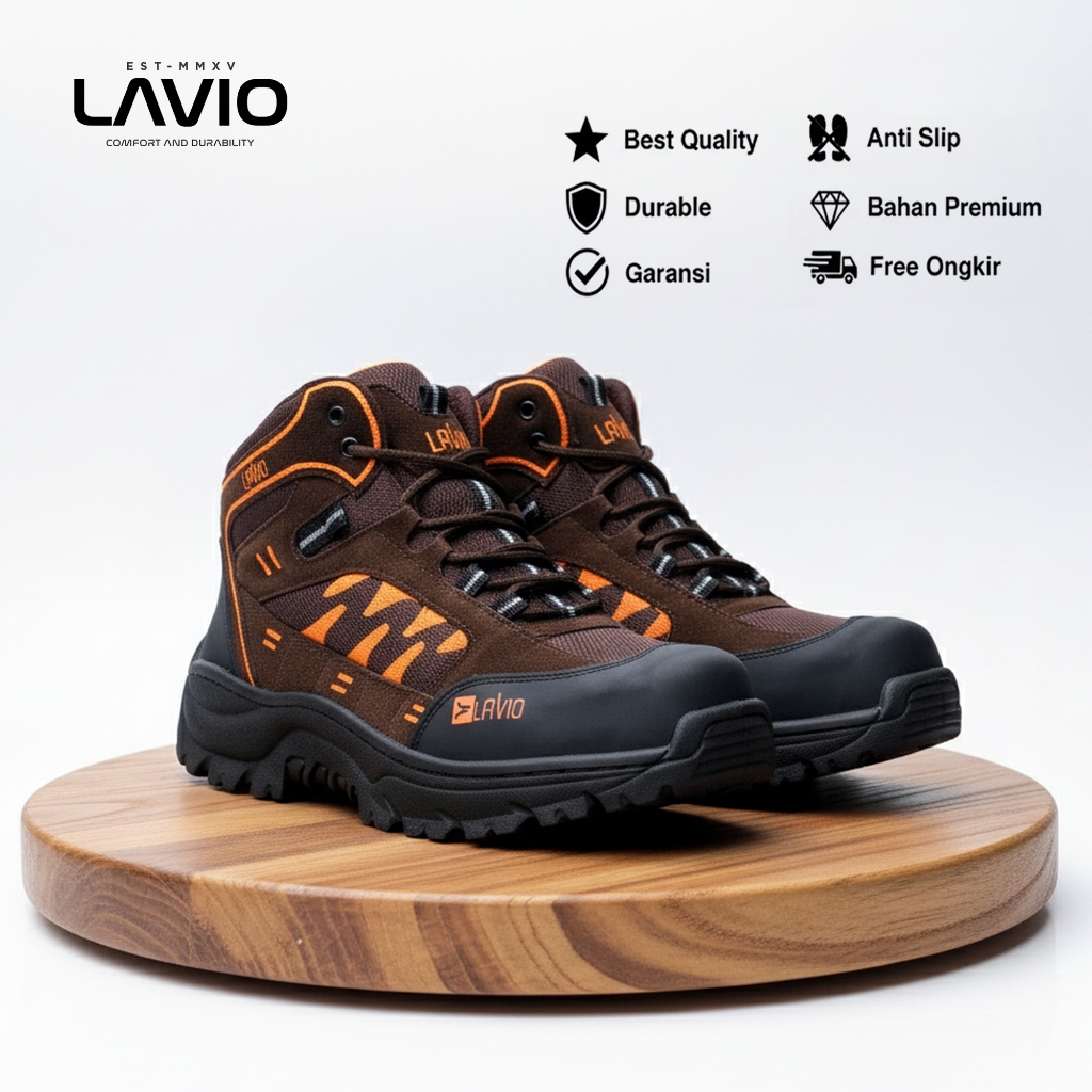 Sepatu Safety Boots Original Best Seller Lavio Axel Terlaris