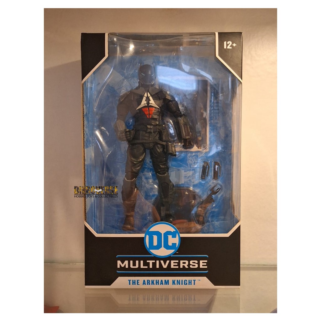 MCFARLANE TOYS DC MULTIVERSE 7in THE ARKHAM KNIGHT BATMAN ARKHAM KNIGHT ACTION FIGURE BIB