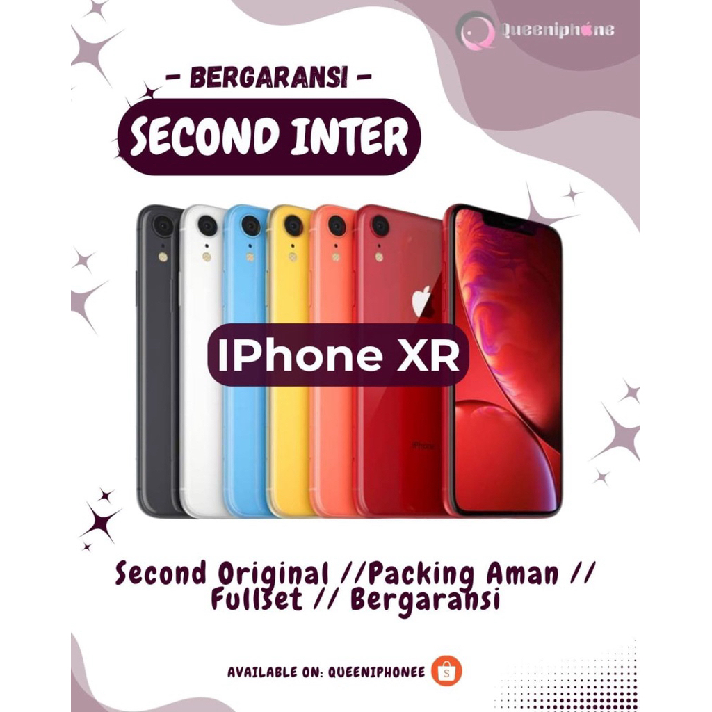 Second Inter iPhone XR 64/128/256 Bergaransi 