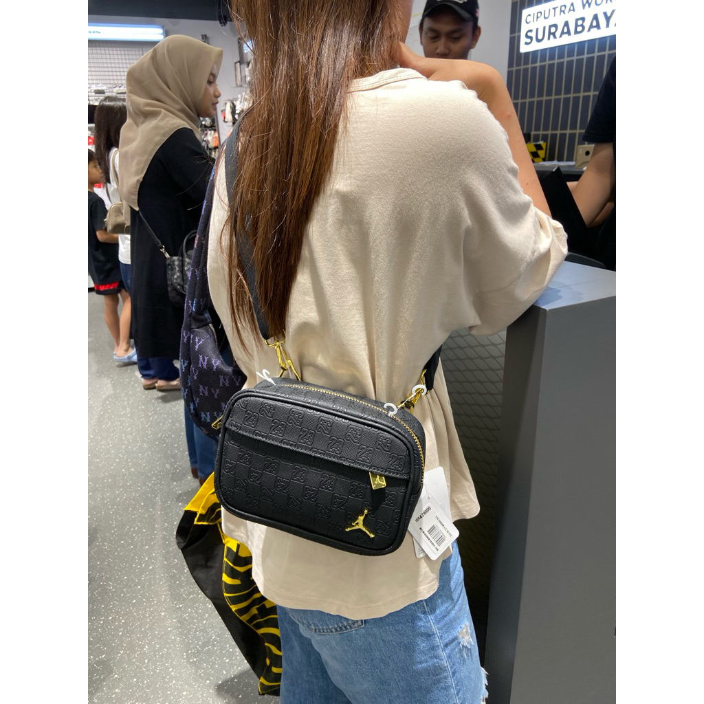 tas selempang jordan unisex original logo gold