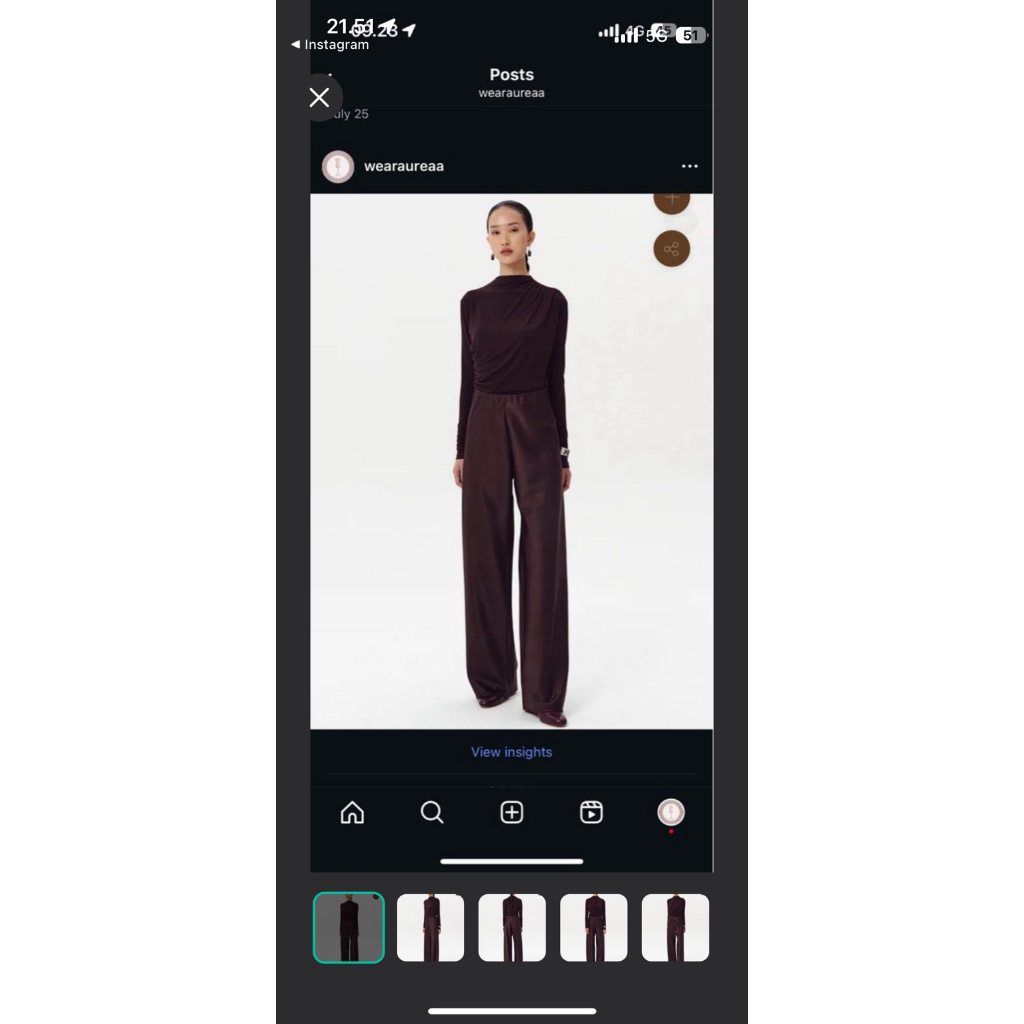 duma tan pants dark brown