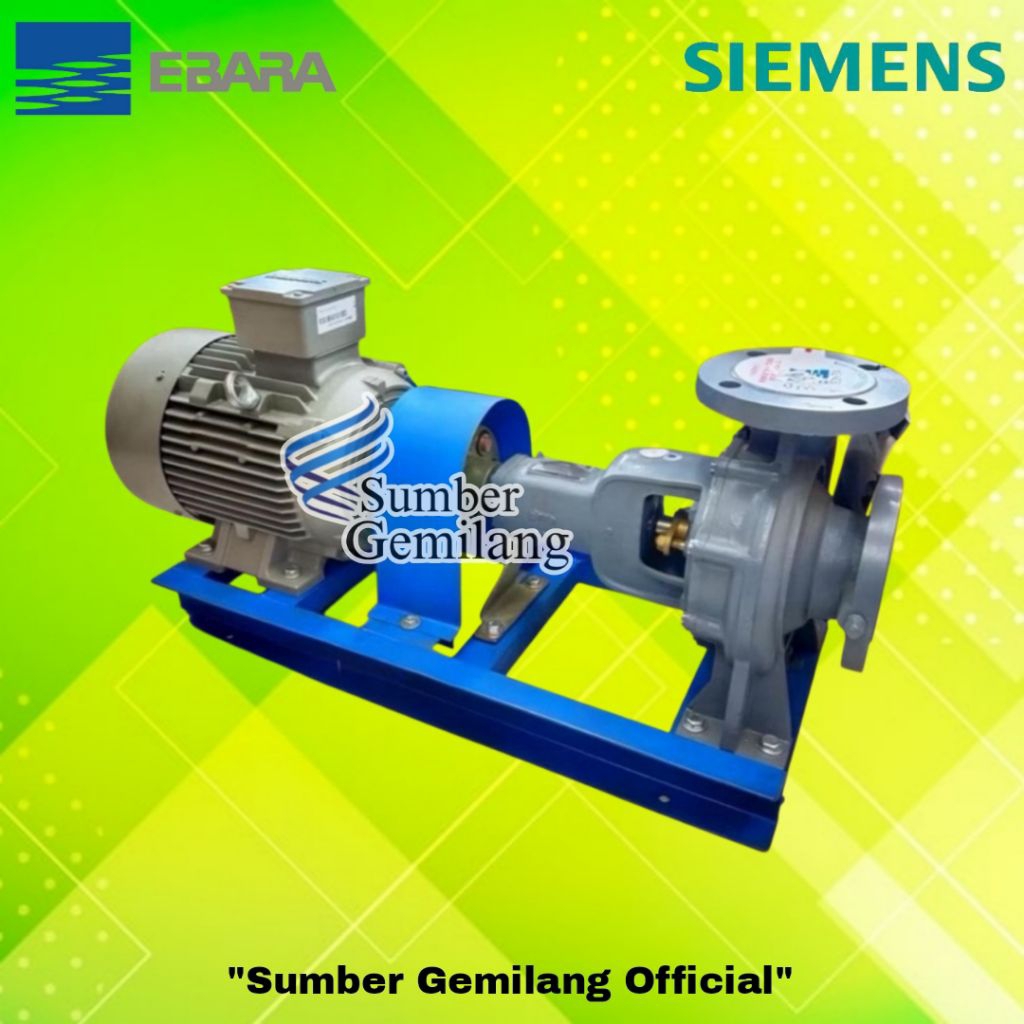 POMPA EBARA 100×80 FSHA MOTOR SIEMENS 30KW 40HP 3PHASE