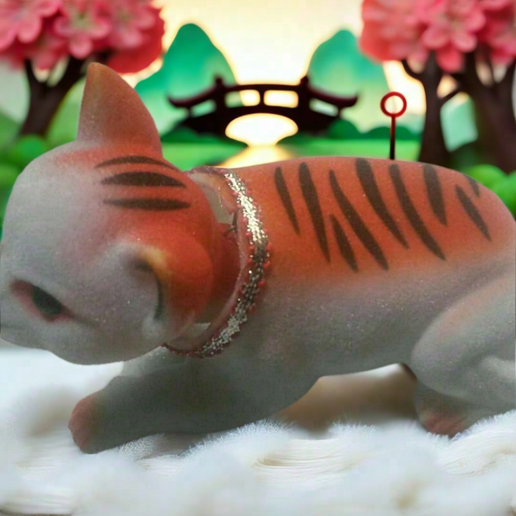 Boneka kucing kepala goyang pajangan dashboard Mobil lucu