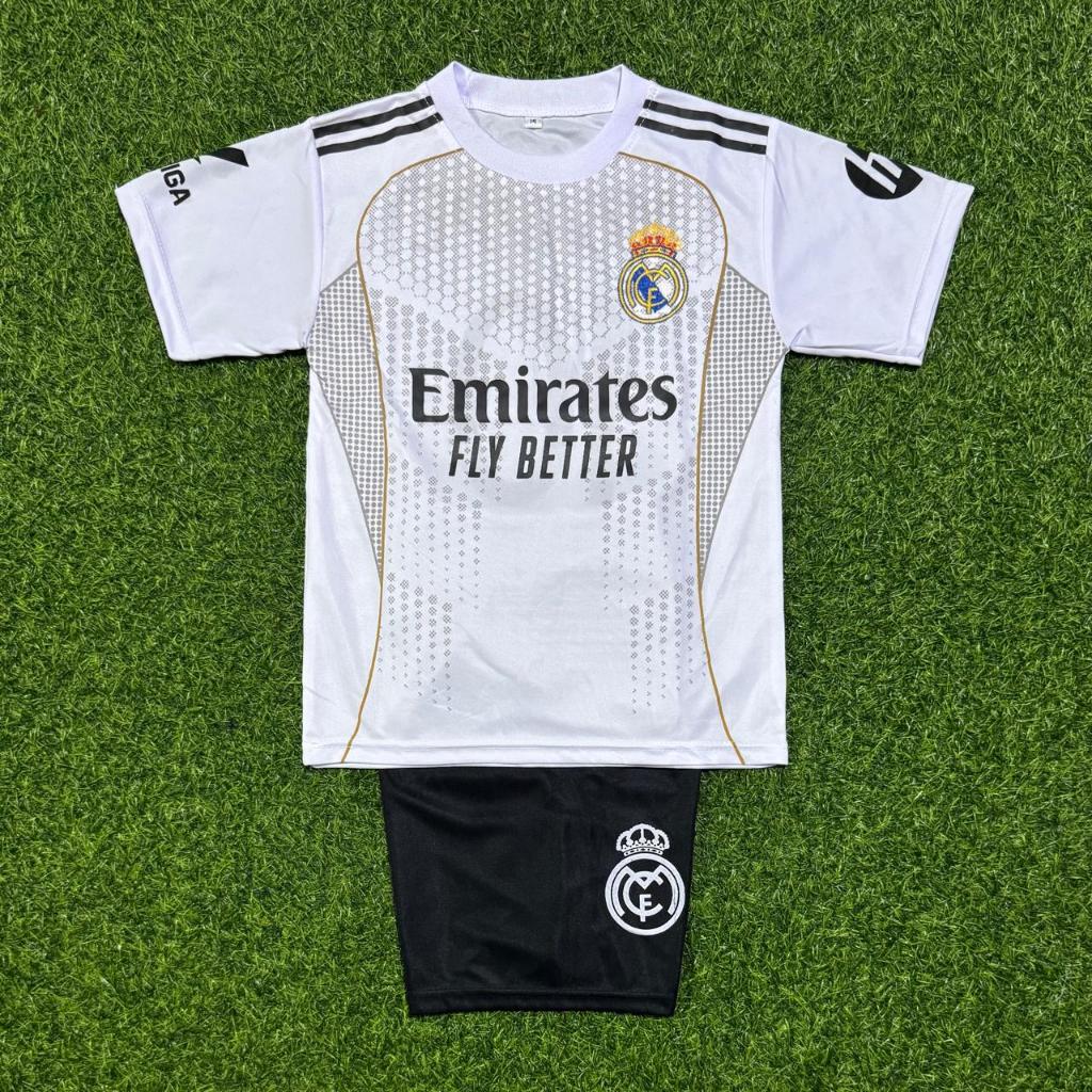 TERLARIS COD 1 SET JERSEY BOLA FUTSAL JUNIOR  REAL MADDRID/ JUVENTUS/MIAMI/ AL NASSR 6 bulan-15 Tahu