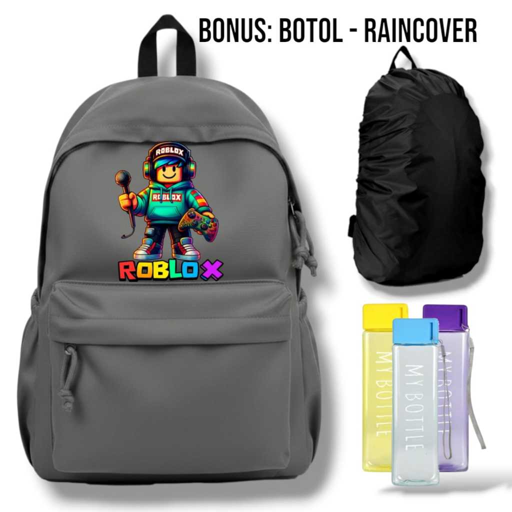 tas anak SD roblox - ransel roblox - tas backpack anak - tas sekolah karakter - tas roblox premium -