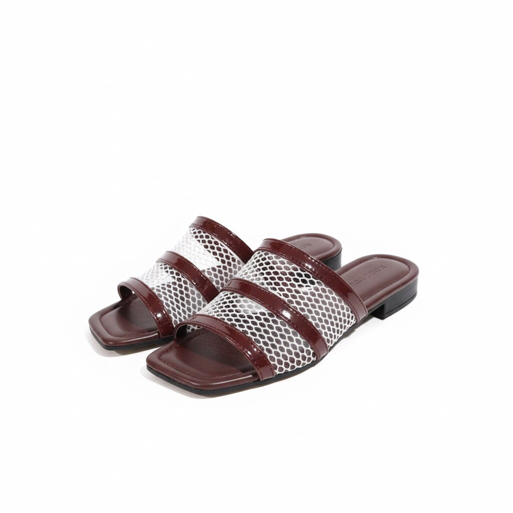 NEEZ Evelyn Sandal Wanita Flat / Teplek