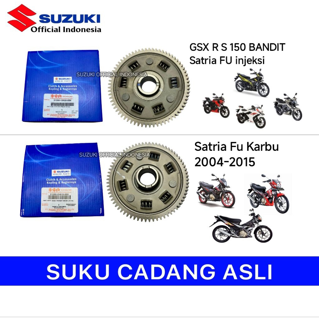 Mangkok Rumah Kopling Satria Fu Karbu CBU Barong Facelift Gear Assy Primary Driven Satria Fu Fi Raid