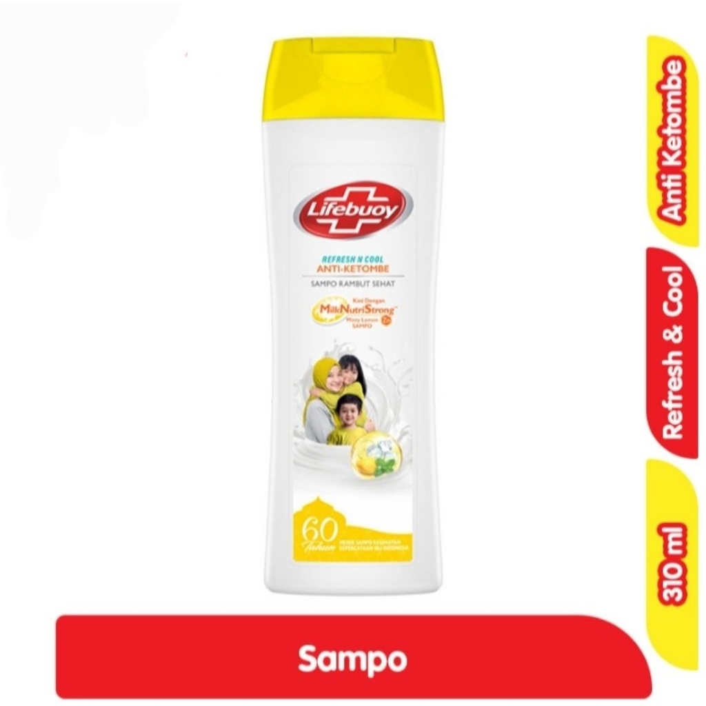 Lifebuoy Shampo Anti Ketombe Refresh & cool 340ml // Sampo Lifebuoy Anti Ketombe Lemon dingin 340ml
