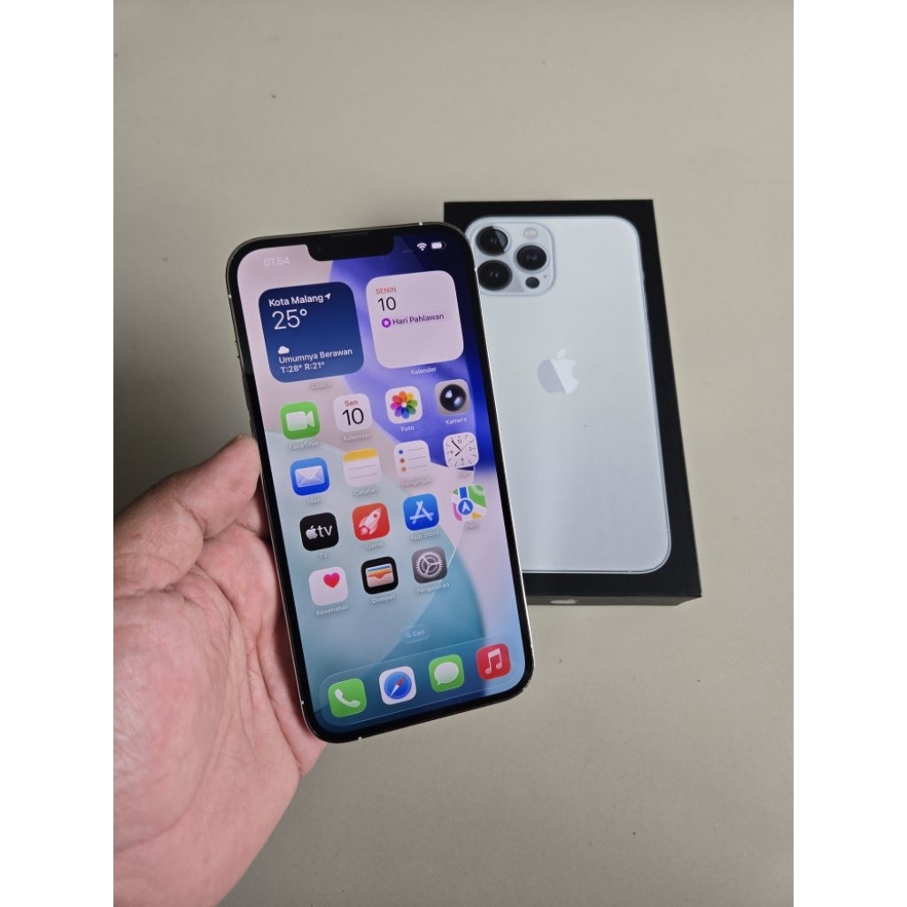iPhone 13 Pro Max 128gb Silver Ibox Resmi Normal Murah Promax