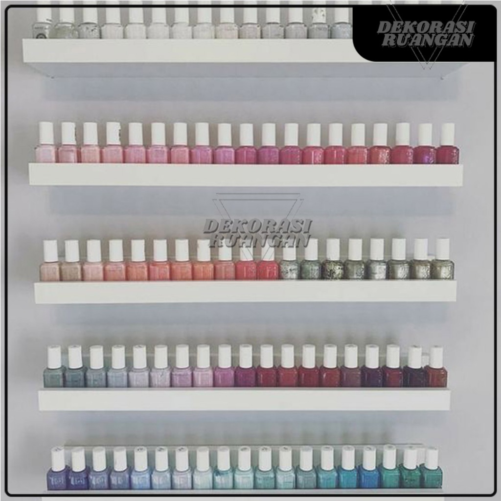 Rak Kutek Dinding Minimalis Tempat Kosmetik Lego Vapor Gantung | Rak Kutek Nail Art Nail Polish | Ra