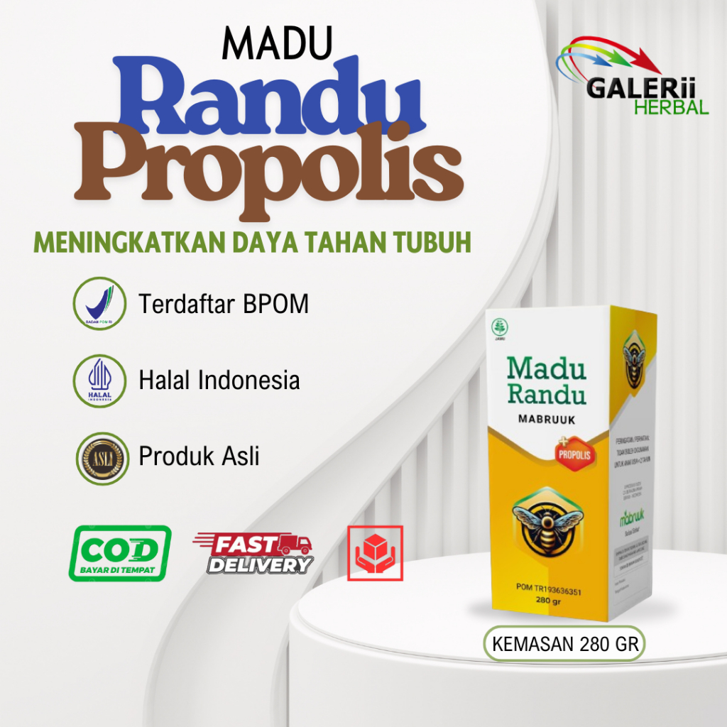 Madu Randu Propolis 280 gram Madu Randu Mabruuk