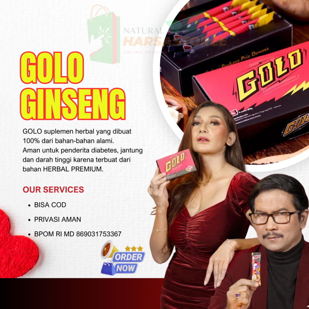 Golo Ginseng | Mister Golo Ginseng Original Minuman Serbuk Ekstra Gingseng Rasa Madu dan Banana