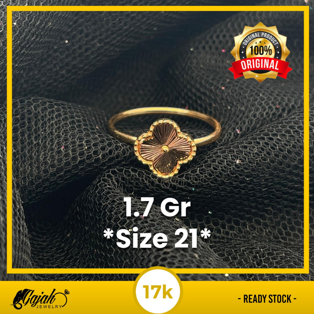 Cincin Emas 17K 1.7 Gram Toko Emas Gajah Online Salatiga 8031