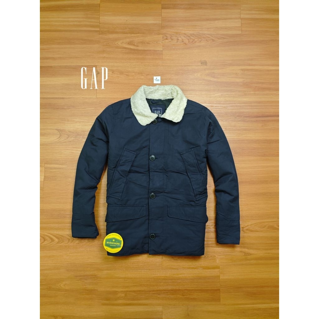 gap casual ultility puffer primaloft jacket
