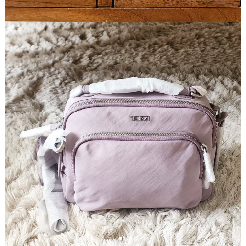 tas selempang cewek kd001 tumi  Crossbody purple size 21x16 cm ready
