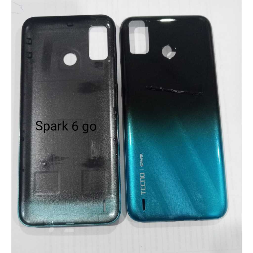 Backdoor Back Cover Tutup Belakang Tecno Spark 6 Go Blue