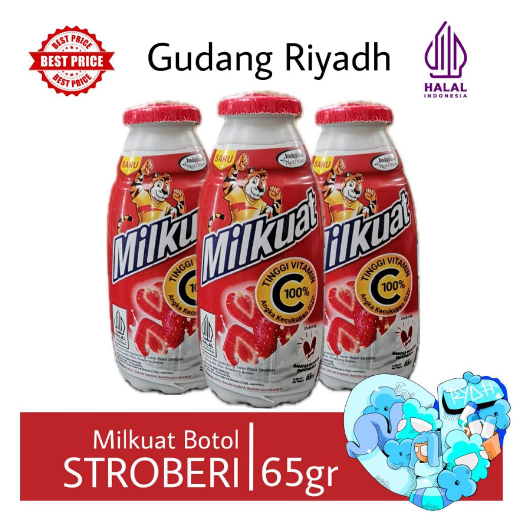 Milkuat Susu Botol Kecil 65ml