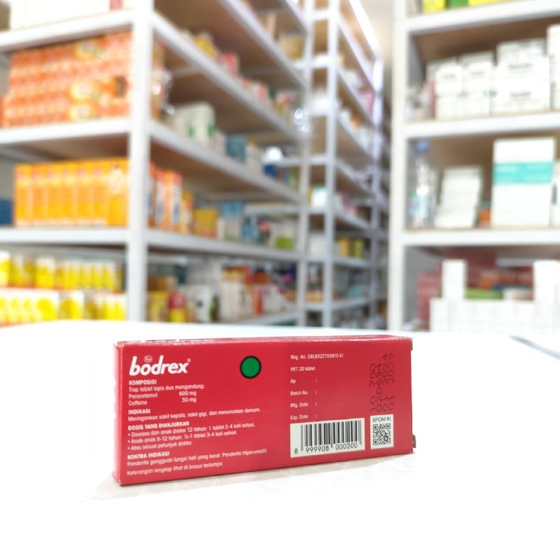 Bodrex - Obat Sakit Kepala, Sakit Gigi, dan Demam (BOX)