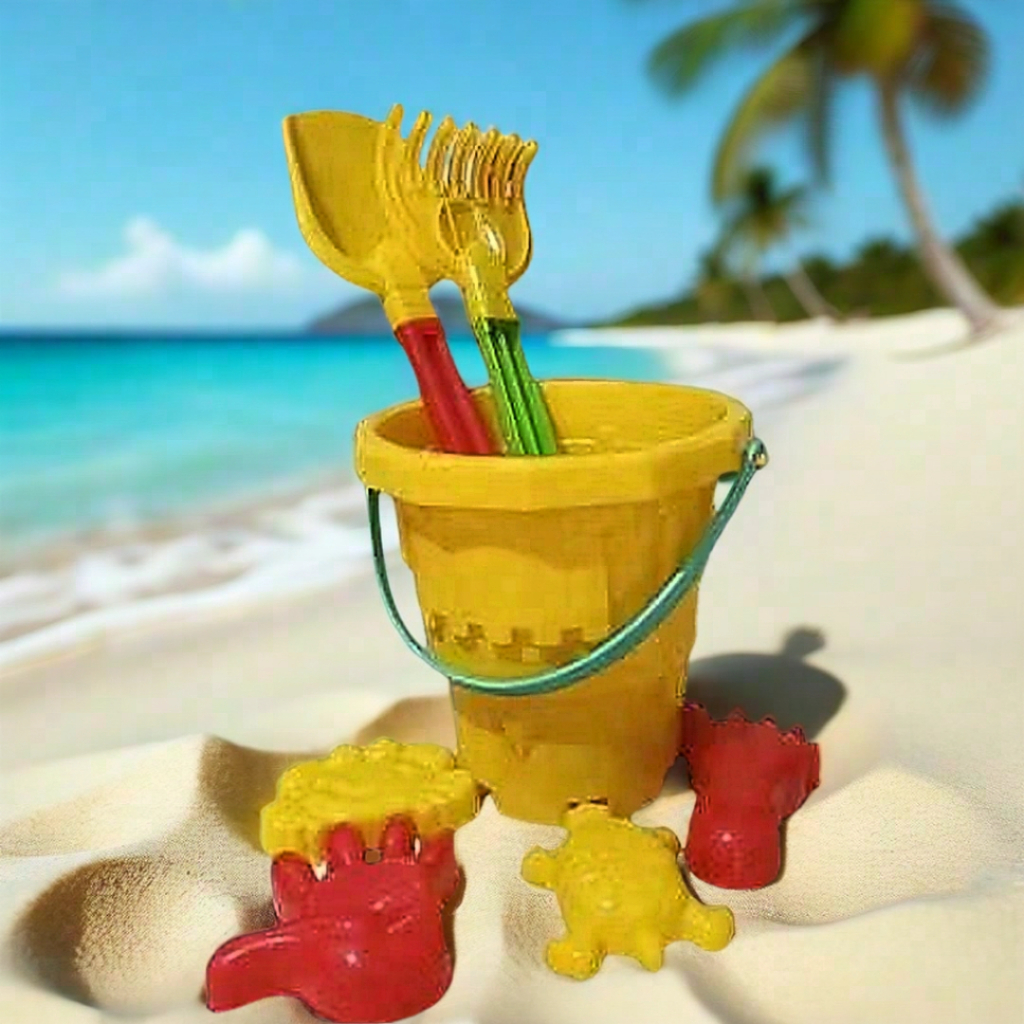 Mainan Anak Ember Pasir Pantai Plus Cetakan Pasir / Castle Istana / Cetakan Sekop Set Lengkap