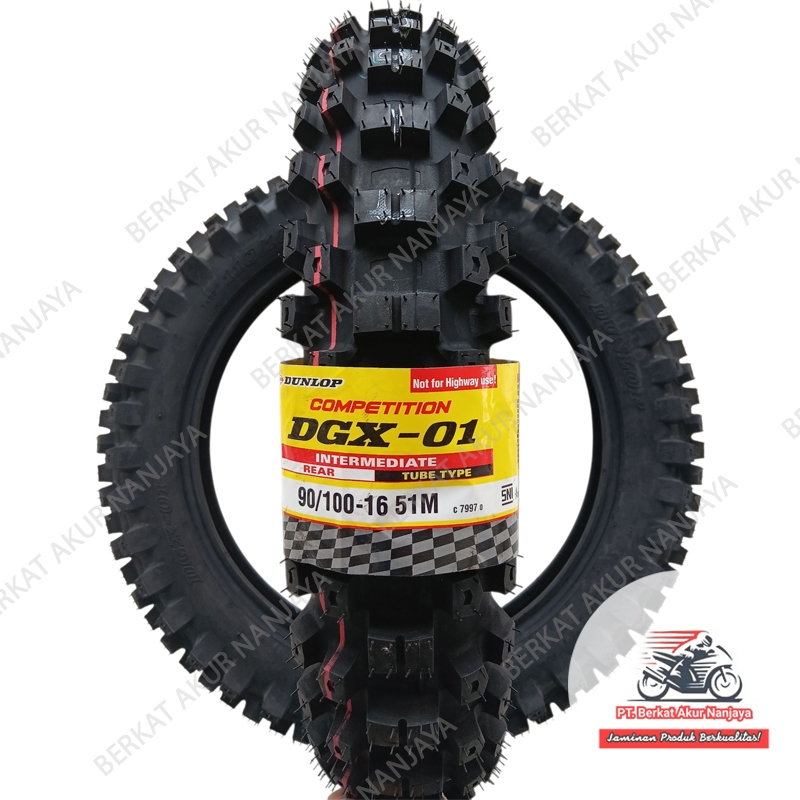 DUNLOP DGX01 90/100-16 Ban Luar TUBETYPE (Non Tubeless) Ban Belakang Motor Off-Road KLX CRF WR