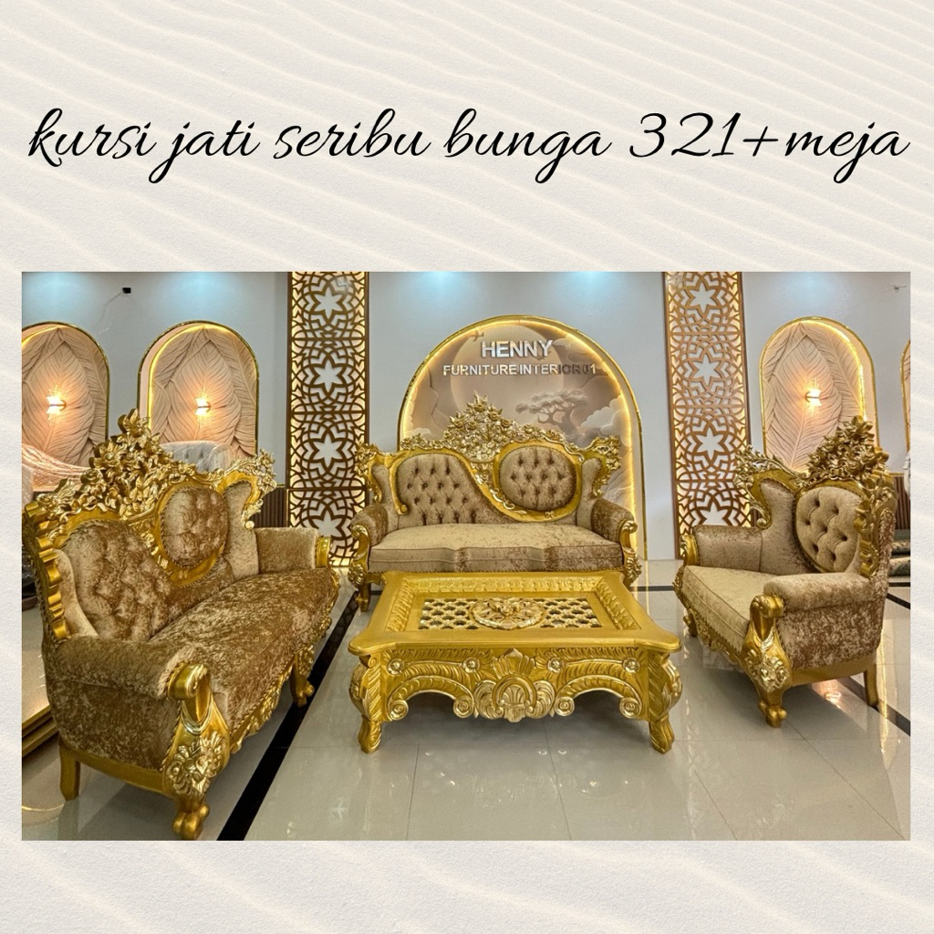 kursi jati seribu bunga/kursi jati/kursi jati mewah/kursi jati