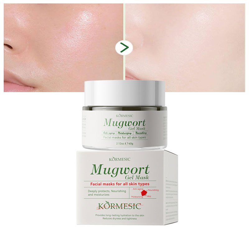 Masker Mugwort Viral Korea | Gel Mask Soothing Acne, Melembapkan & Repair Skin Barrier