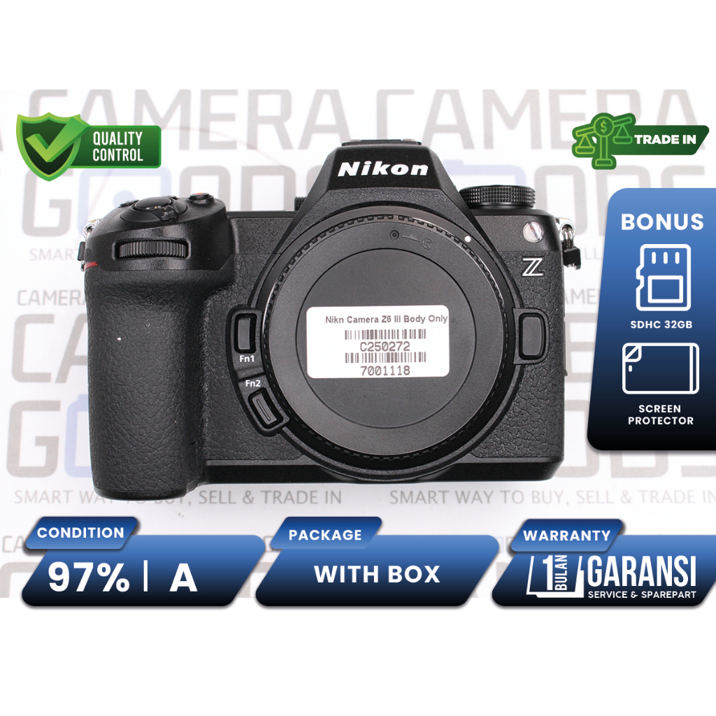 Kamera Nikon Z6 Mark III Mirrorless Full Frame Body Only Second Bekas Nikon Z6III